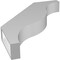 Ekena Millwork 4-in. W x 26-in. D x 32-in. H Funston Architectural Grade PVC Knee Brace BRCP04X26X32FST - alternate 2